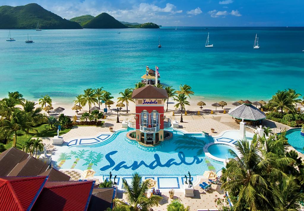 Sandals Grande Spa & Beach Resort, święta Lucia, zdjęcia z wakacje