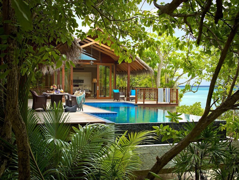 Shangri-Las Villingili Resort & Spa, Atol Addu, Malediwy, zdjęcia z wakacje